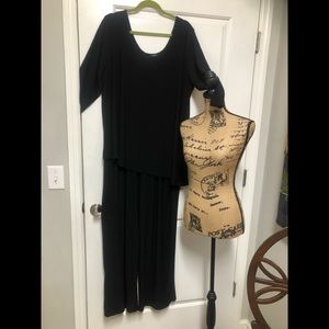 Plus size scoop neck jumpsuit